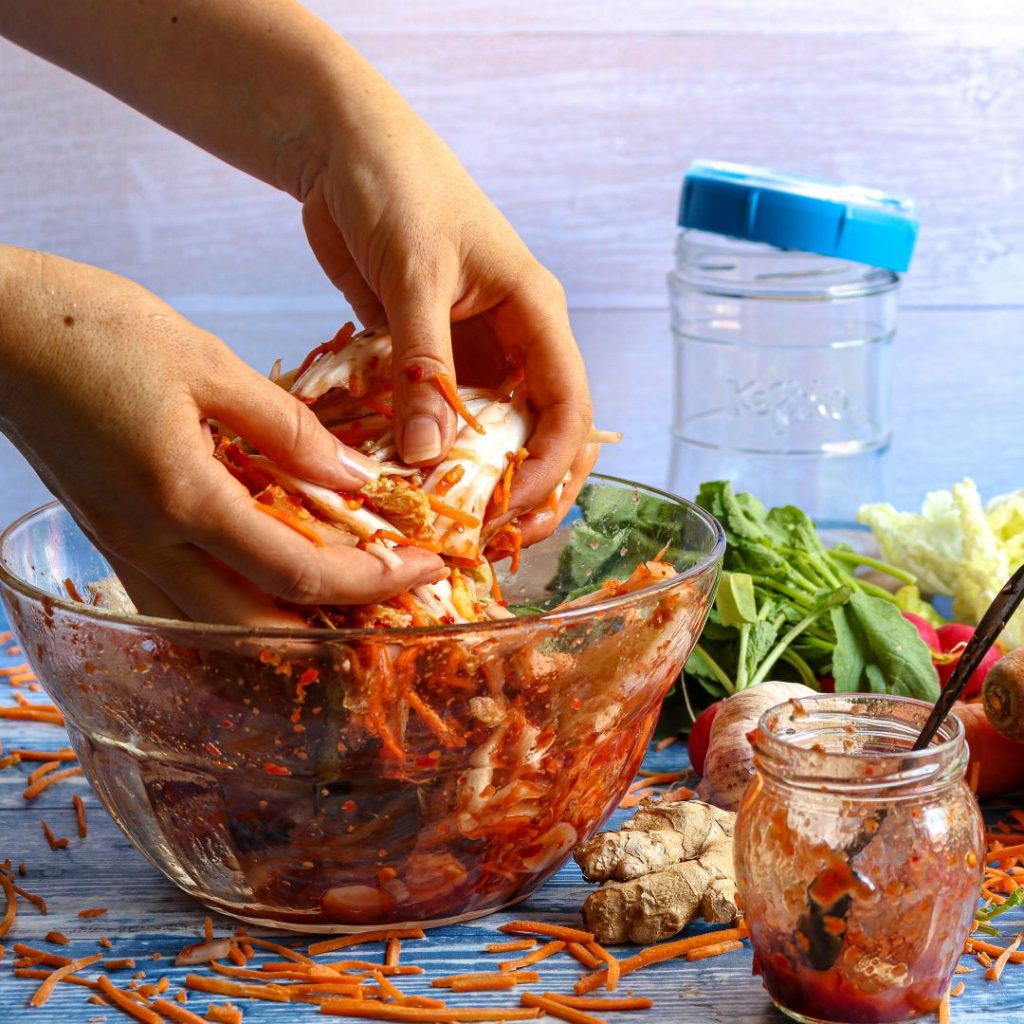 fermenting vegetables kimchi