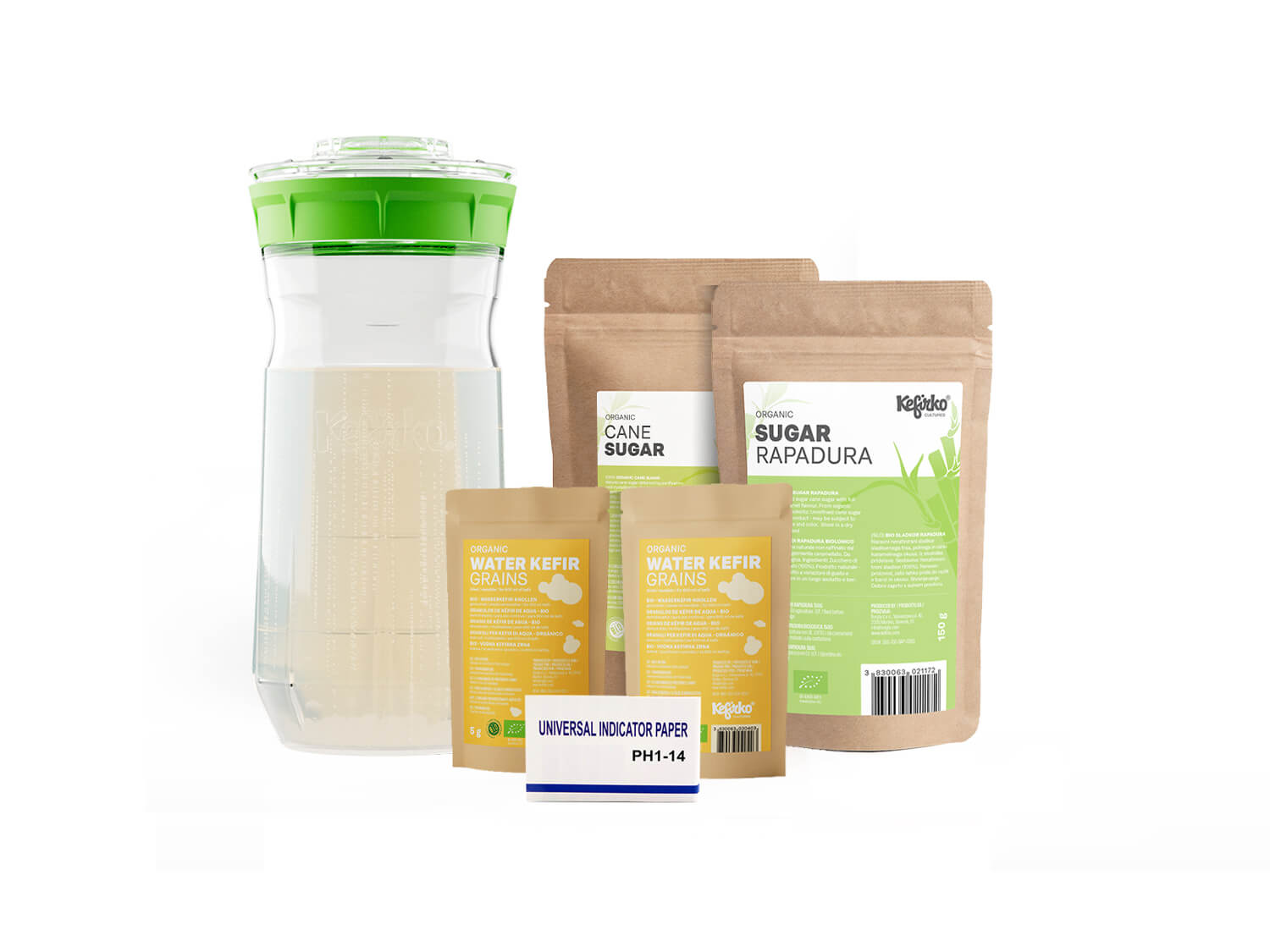 Kefirko Fermenter Kit Easily Brew Your Own Milk or Water Kefir at Home, or  Grow Sprouted Seeds 
